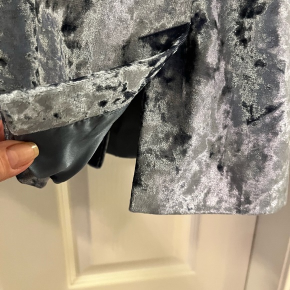 Topshop Crushed Blue Velvet Blazer 🩵 - Picture 9 of 11